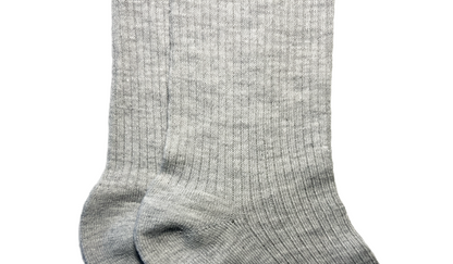 Socks le frufru - Light grey ribbed